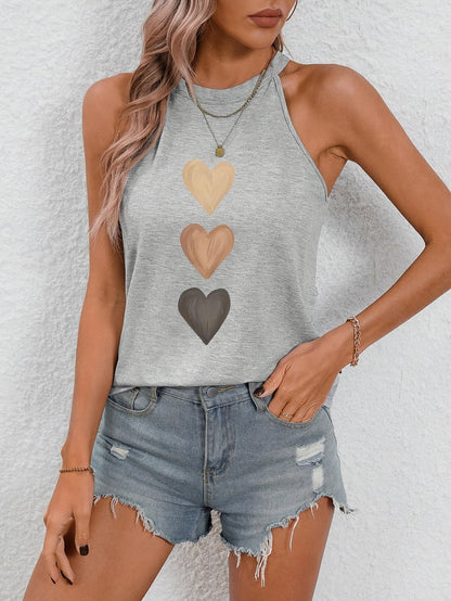Stylish Halter Blouses for Women with Gradient Print Style