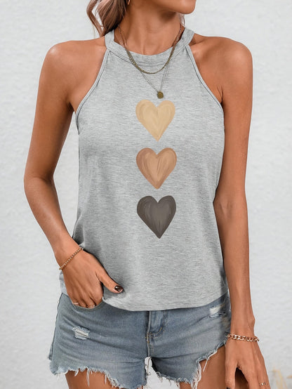 Stylish Halter Blouses for Women with Gradient Print Style