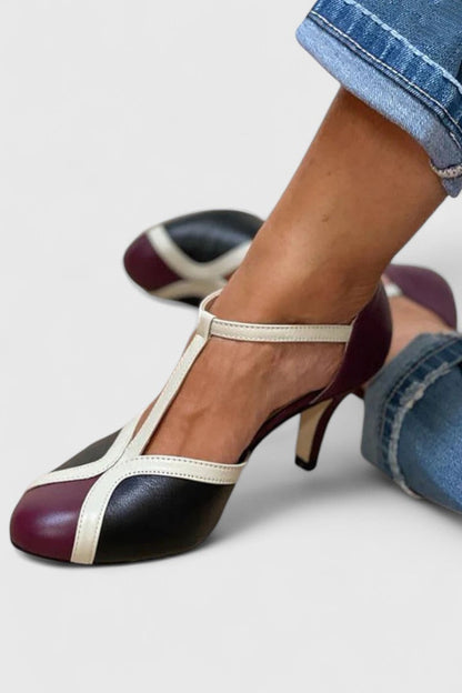 Elegant Wedding Shoes for Women with T-Strap Style