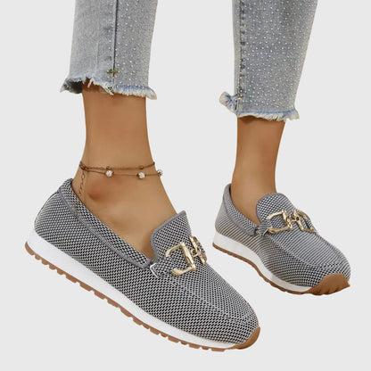 Comfortable Loafers for Women with Buckle Detail Style