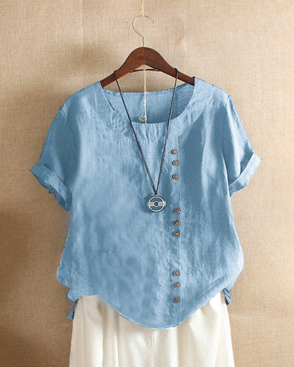 Effortless Button Detail Blouses for Women