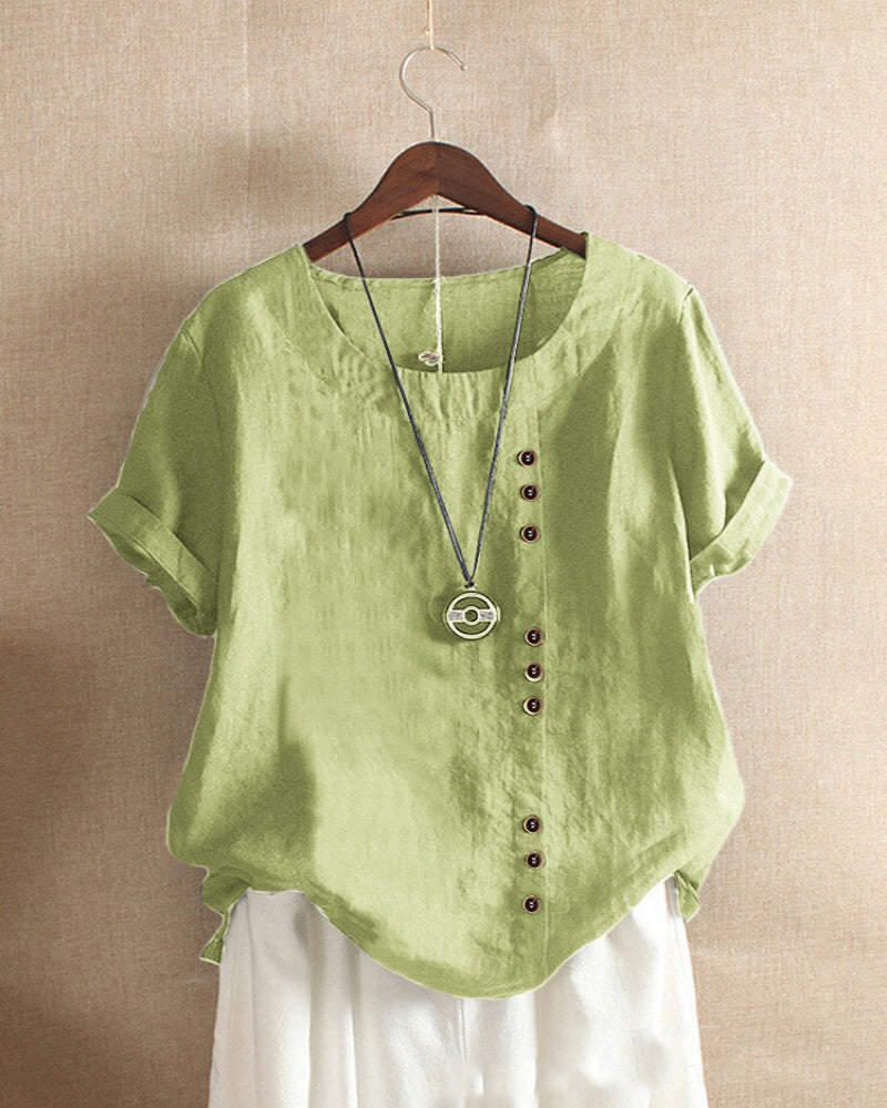 Effortless Button Detail Blouses for Women