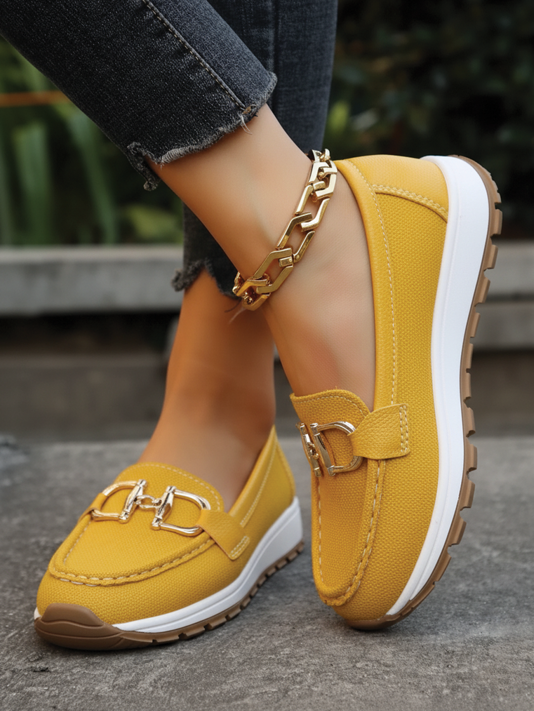 Stylish Buckle Loafers for Women