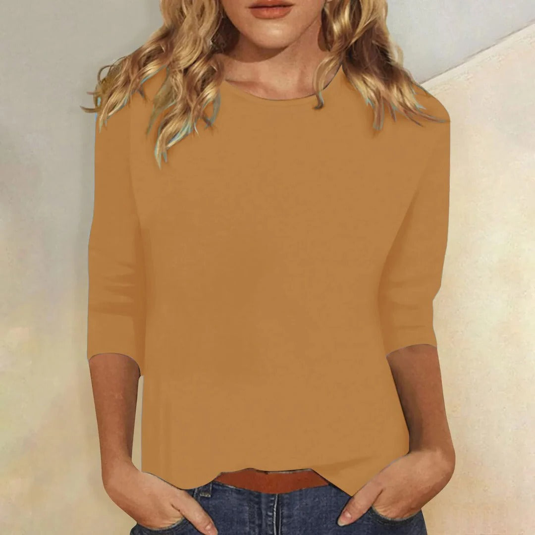 Effortless Blouses for Women with Crew Neck Style