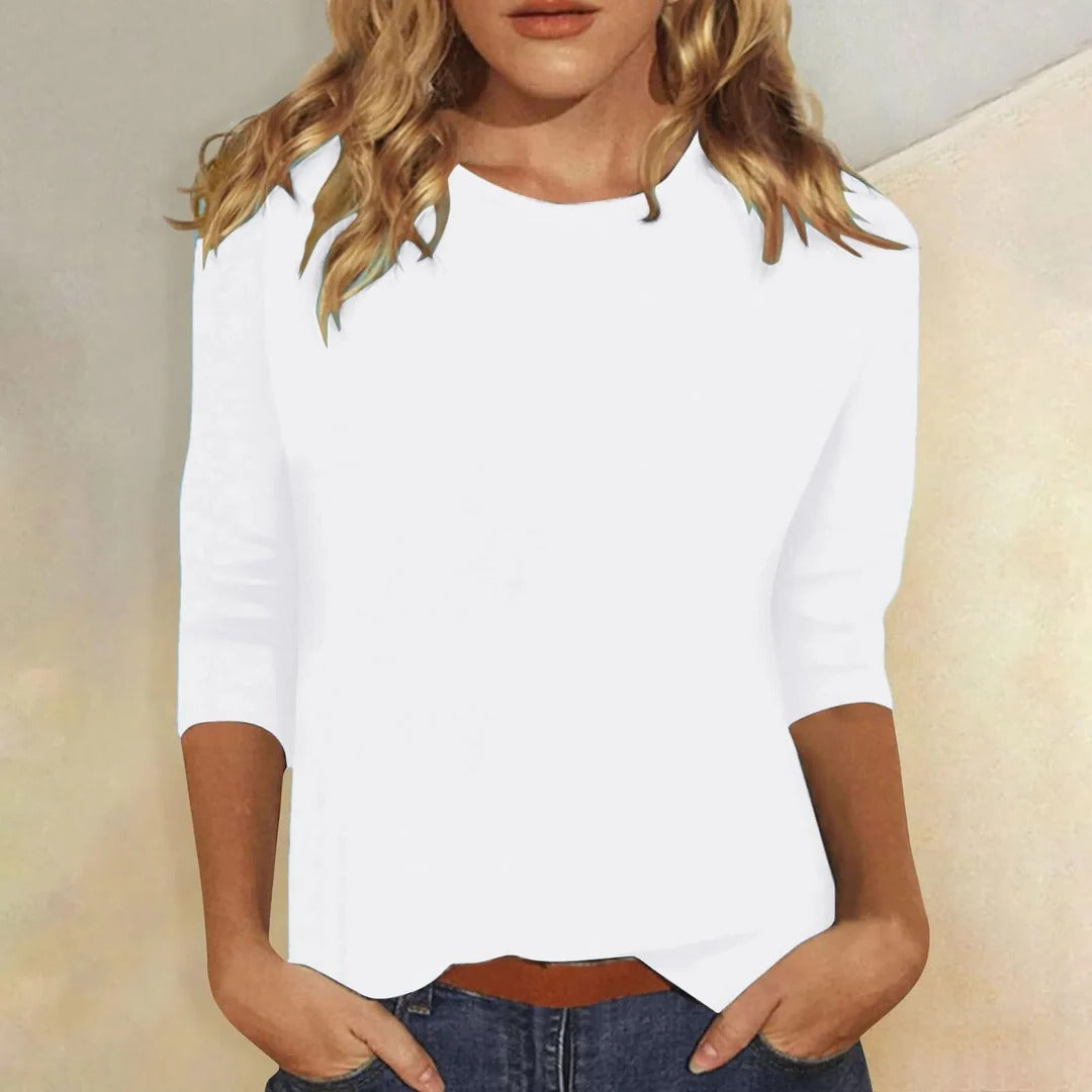 Effortless Blouses for Women with Crew Neck Style