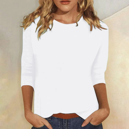 Effortless Blouses for Women with Crew Neck Style