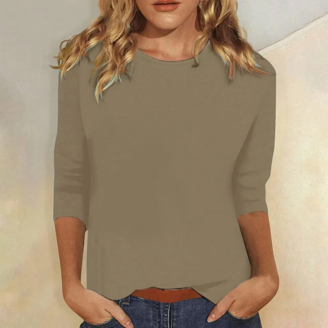 Effortless Blouses for Women with Crew Neck Style