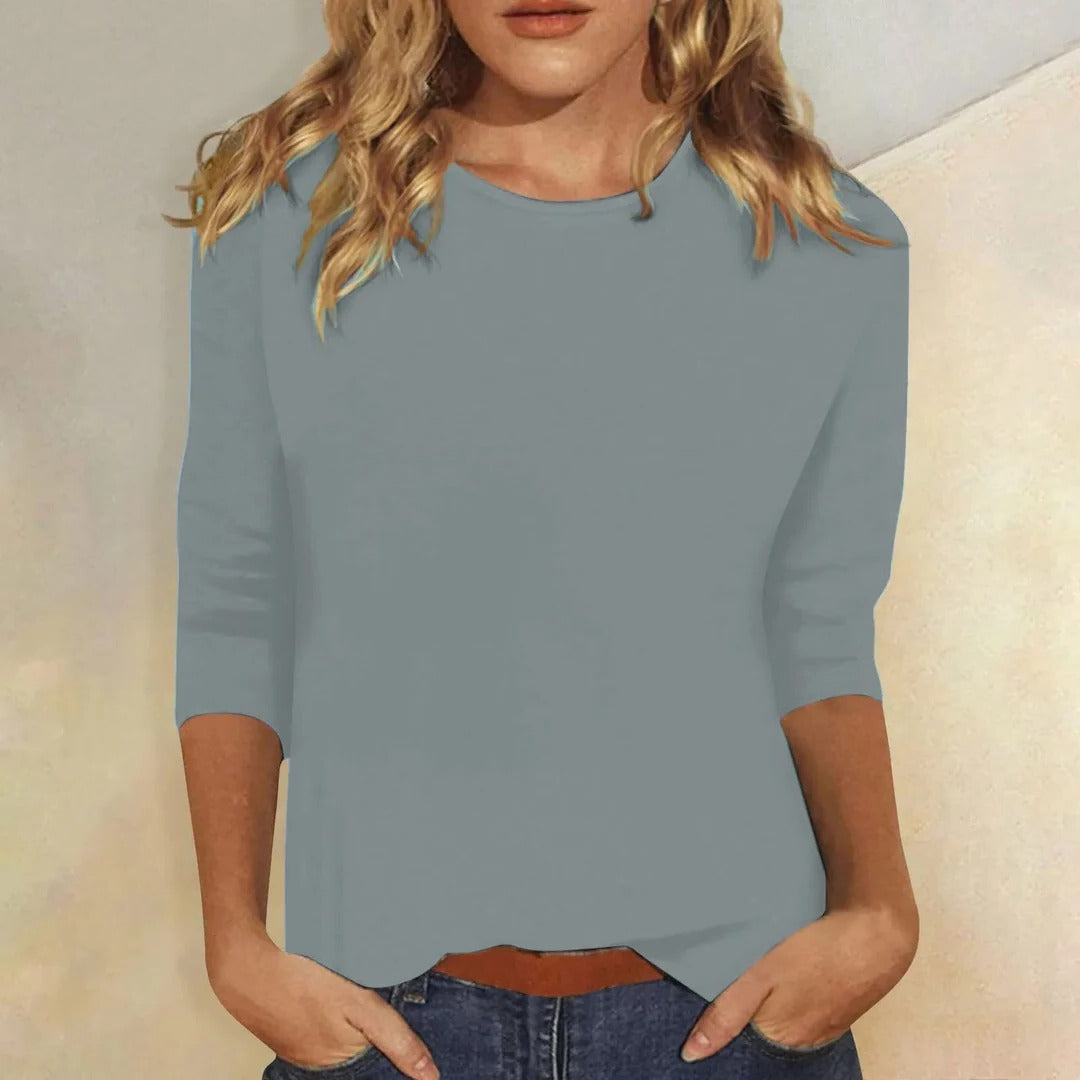 Effortless Blouses for Women with Crew Neck Style