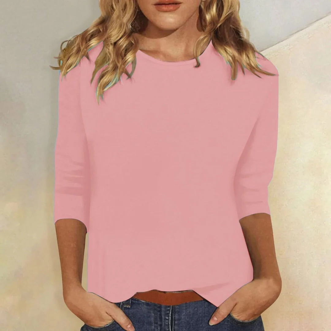 Effortless Blouses for Women with Crew Neck Style