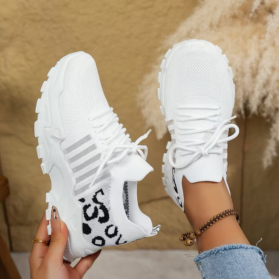 Comfortable Mesh Running Sneakers for Women with Lightweight Chunky Sole