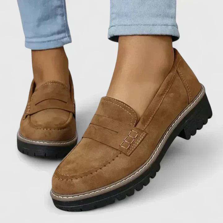 Comfortable Loafers for Women with Penny Strap Style