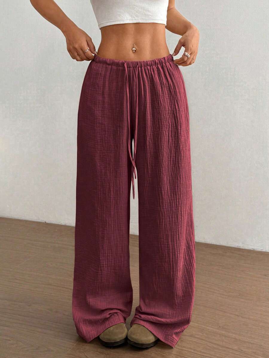 Effortless Wide Leg Pants for Women with High Waist Style
