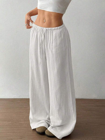 Effortless Wide Leg Pants for Women with High Waist Style