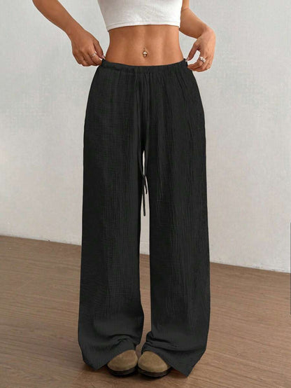 Effortless Wide Leg Pants for Women with High Waist Style