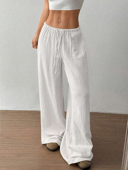 Effortless Wide Leg Pants for Women with High Waist Style