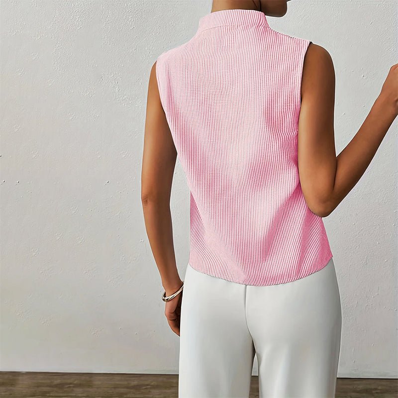 Effortless Sleeveless Blouses for Women with V Neck Relaxed Style