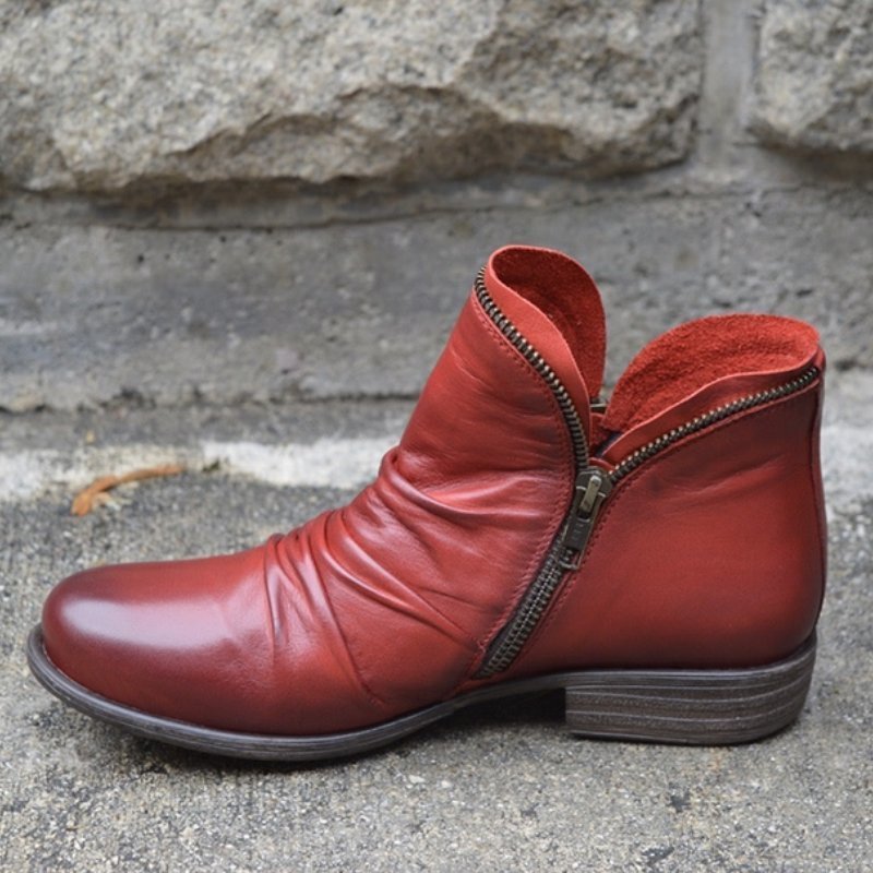 Stylish Leather Ankle Boots for Women