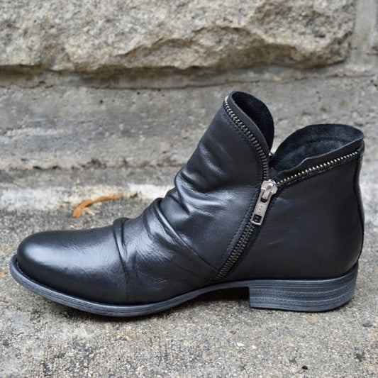 Stylish Leather Ankle Boots for Women