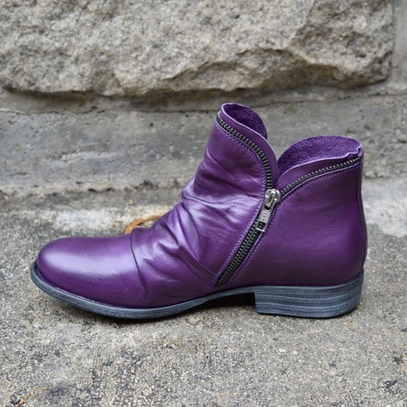 Stylish Leather Ankle Boots for Women