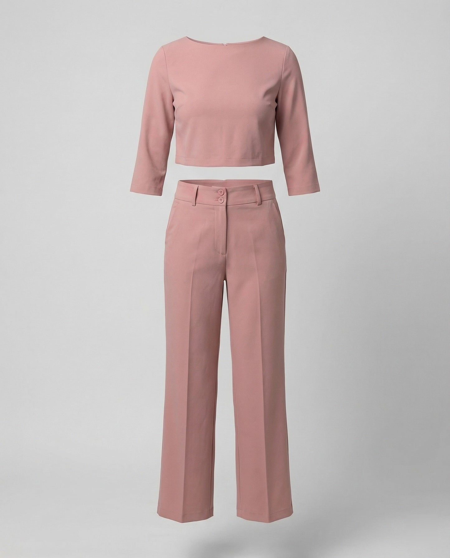Stylish Two Piece Set for Women with Crop Top Style
