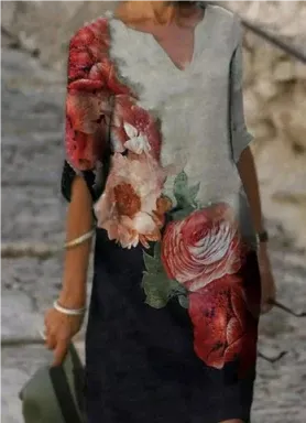 Effortless Green Sundress for Women with Printed Style