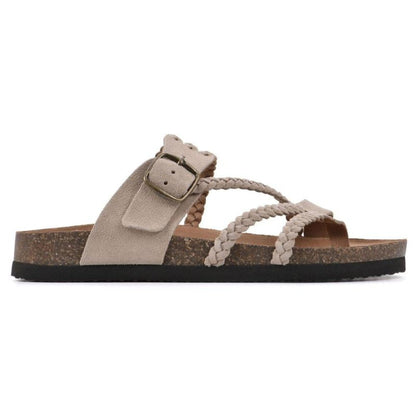 Comfortable Sandals for Women with Braided Strap Cork Style