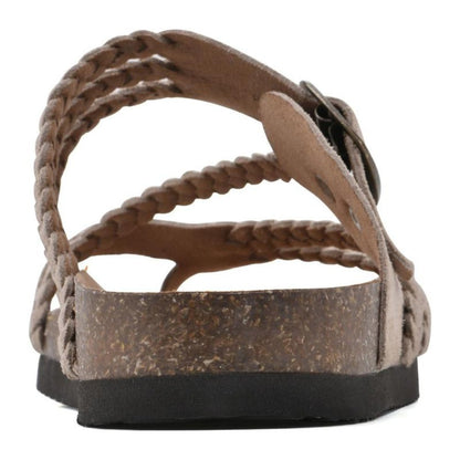 Comfortable Sandals for Women with Braided Strap Cork Style