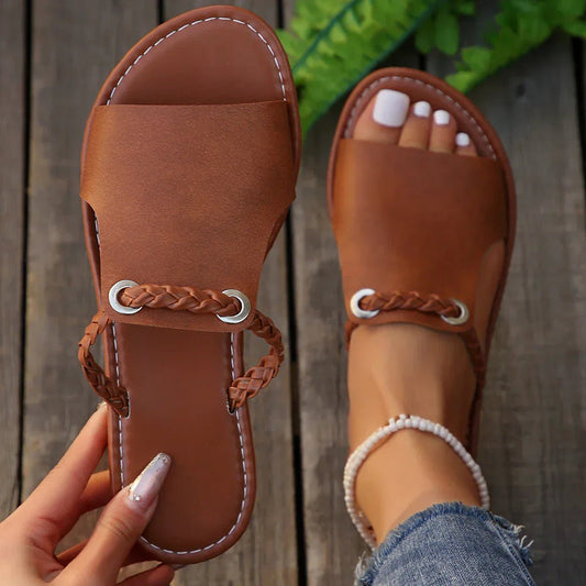 Comfortable Sandals for Women with Braided Strap Style