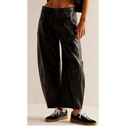 Light Blue Barrel Jeans with Relaxed Wide Leg