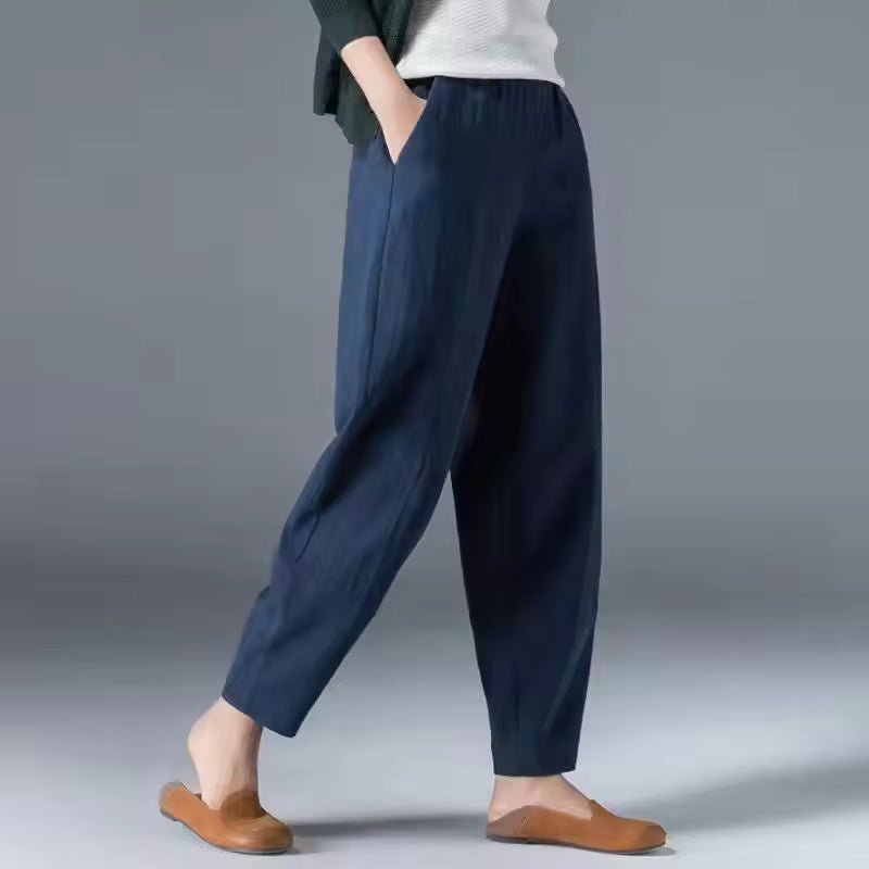 Relaxed Harem Trousers with Tapered Leg