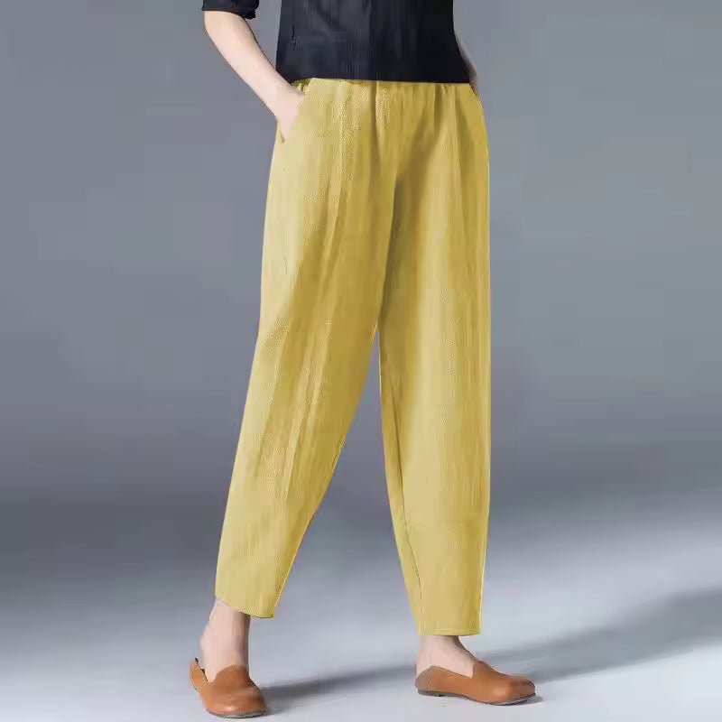 Relaxed Harem Trousers with Tapered Leg