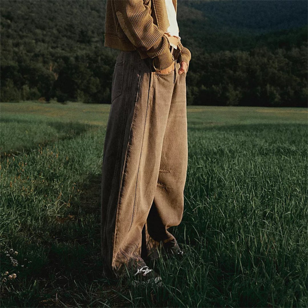 Effortless Relaxed Mom Jeans for Women with Cropped Barrel Leg Style