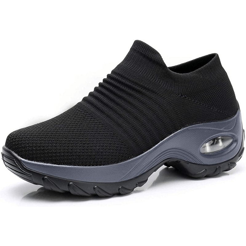 Comfortable Sneakers for Women with Slip On Platform Walking Style