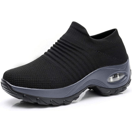 Comfortable Sneakers for Women with Slip On Platform Walking Style