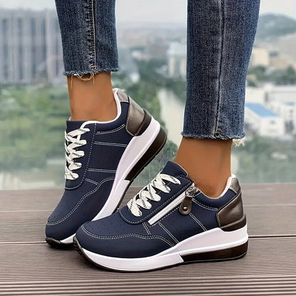 Stylish Sneakers for Women with Lace Up Platform Style
