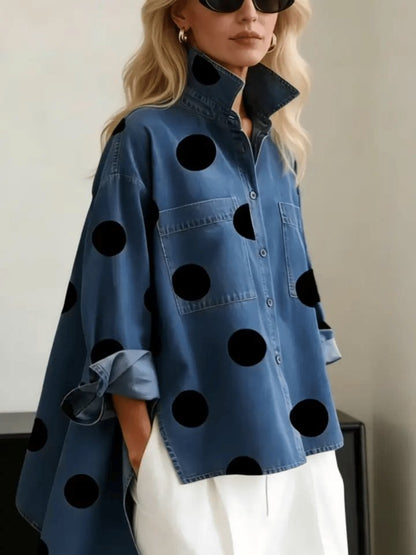 Polka Dot Oversized Sweater