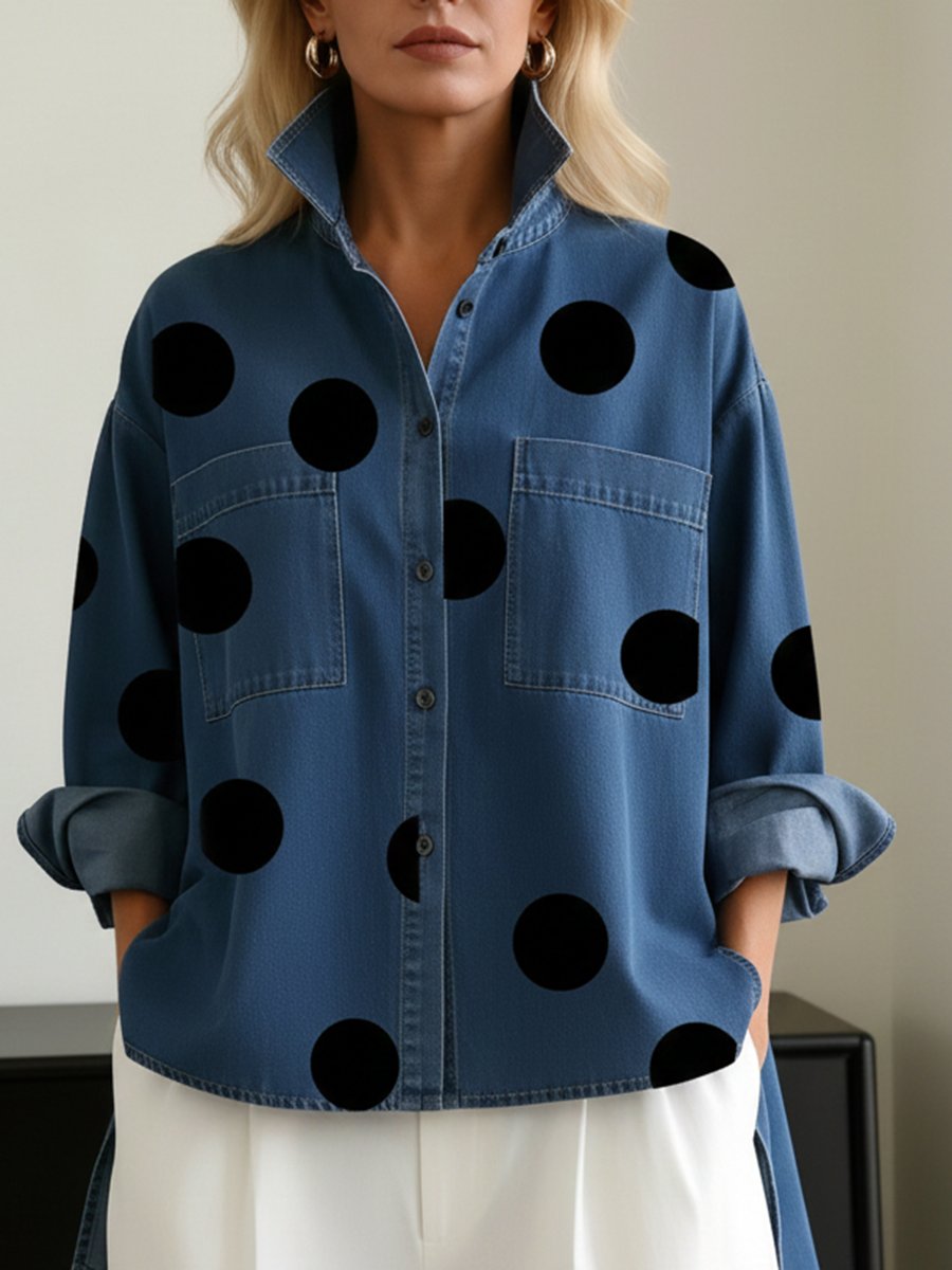 Polka Dot Oversized Sweater