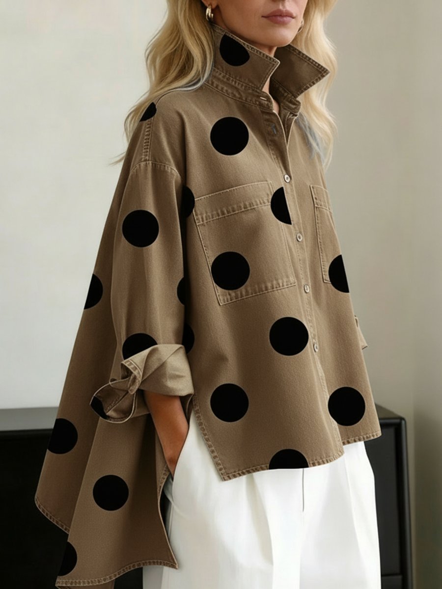 Polka Dot Oversized Sweater