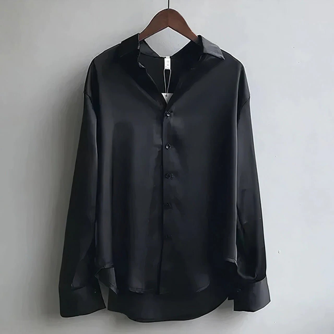 Satin Button Down Blouse