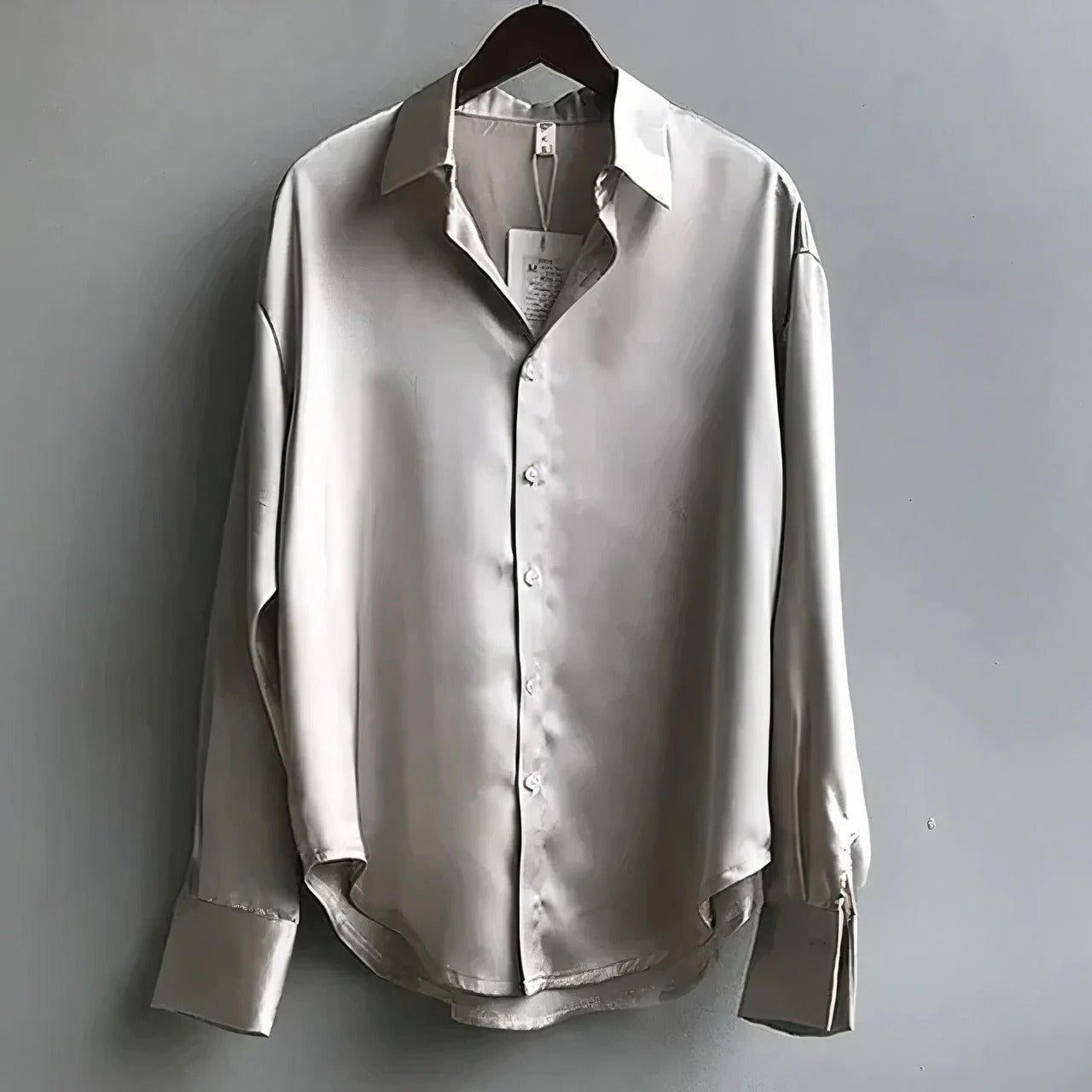 Satin Button Down Blouse