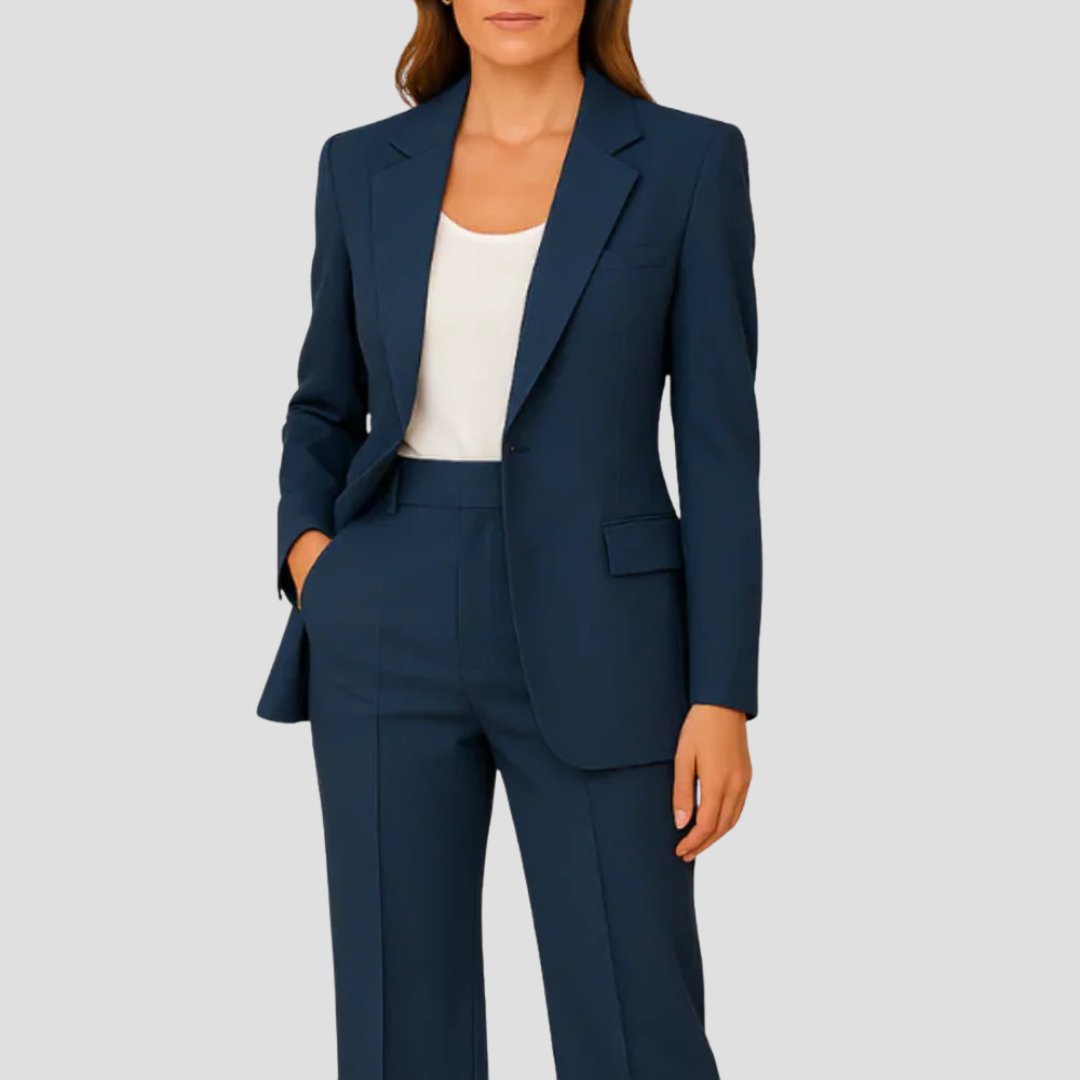 Tailored Pant Suit with Blazer and Trousers