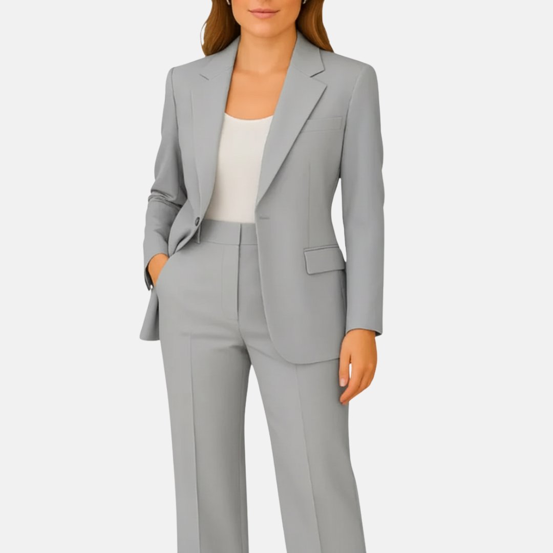 Tailored Pant Suit with Blazer and Trousers