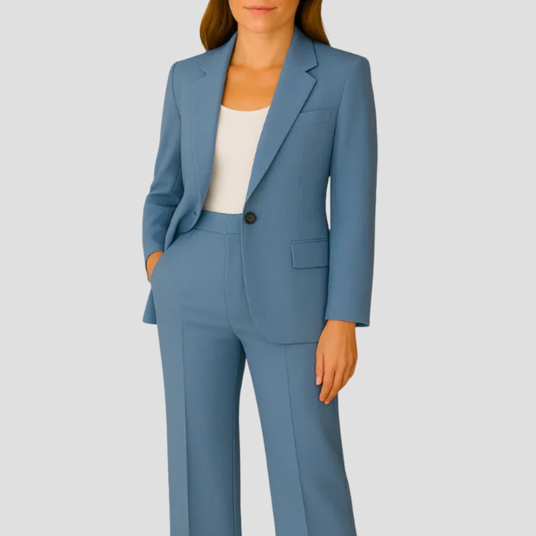 Tailored Pant Suit with Blazer and Trousers