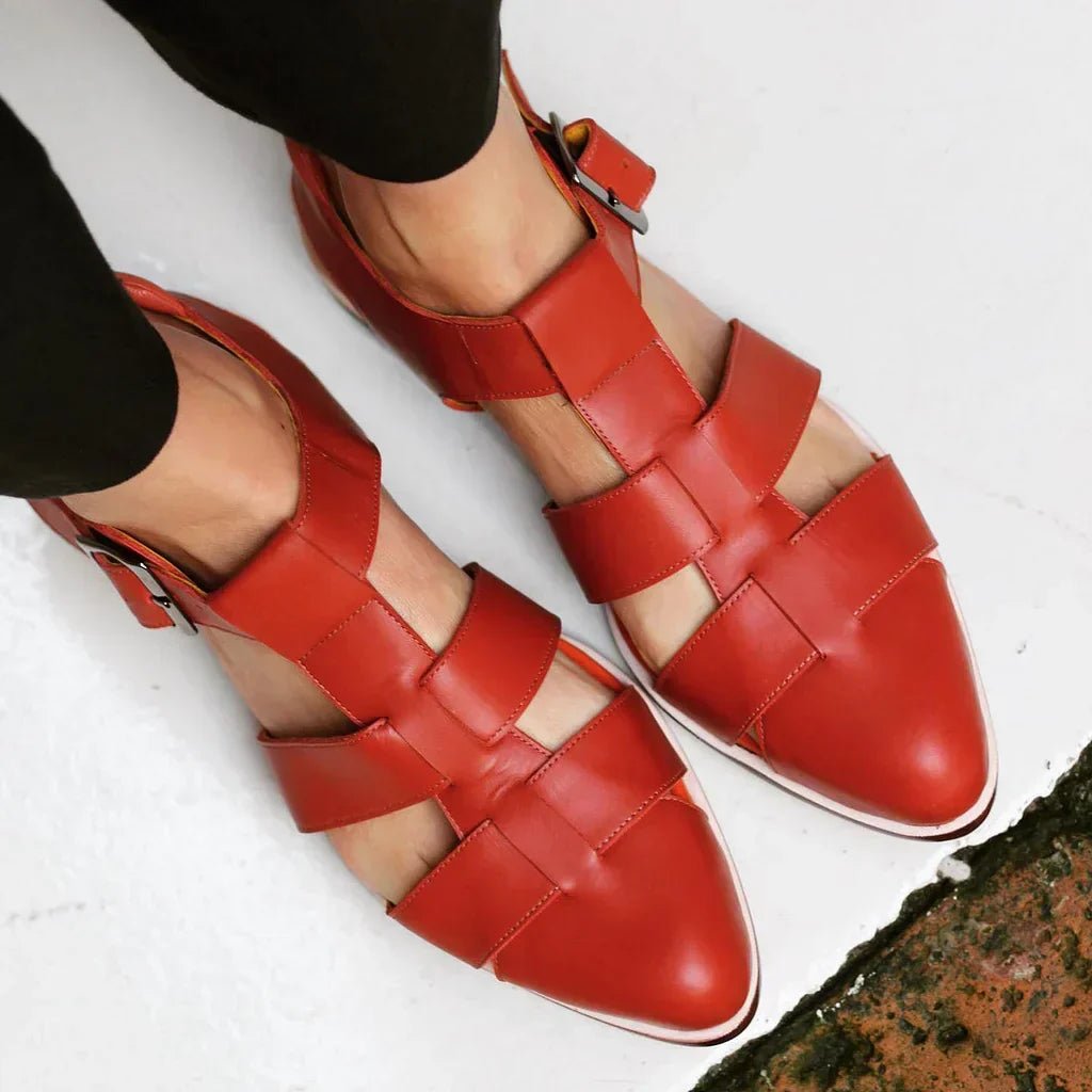 Stylish Flats for Women with Cutout Strap Style