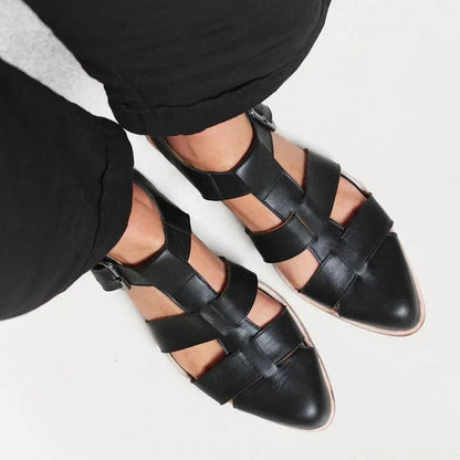 Stylish Flats for Women with Cutout Strap Style