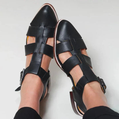 Stylish Flats for Women with Cutout Strap Style