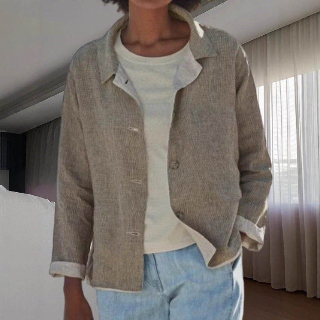 Effortless Linen Blouses for Women with Button Front Style