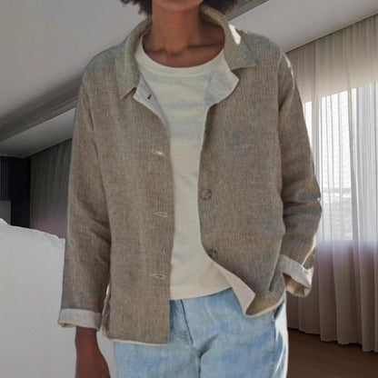 Effortless Linen Blouses for Women with Button Front Style
