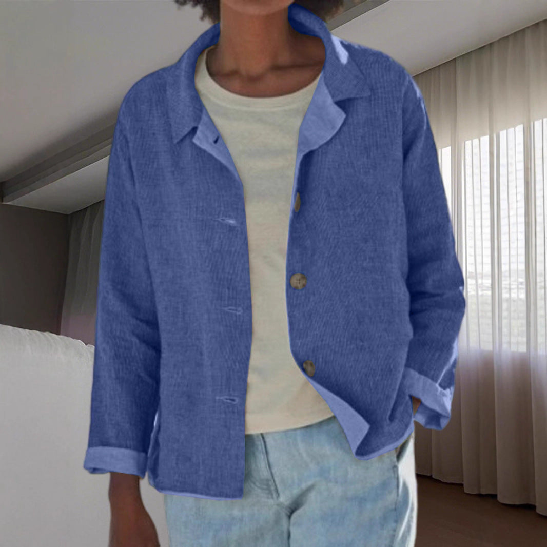 Effortless Linen Blouses for Women with Button Front Style