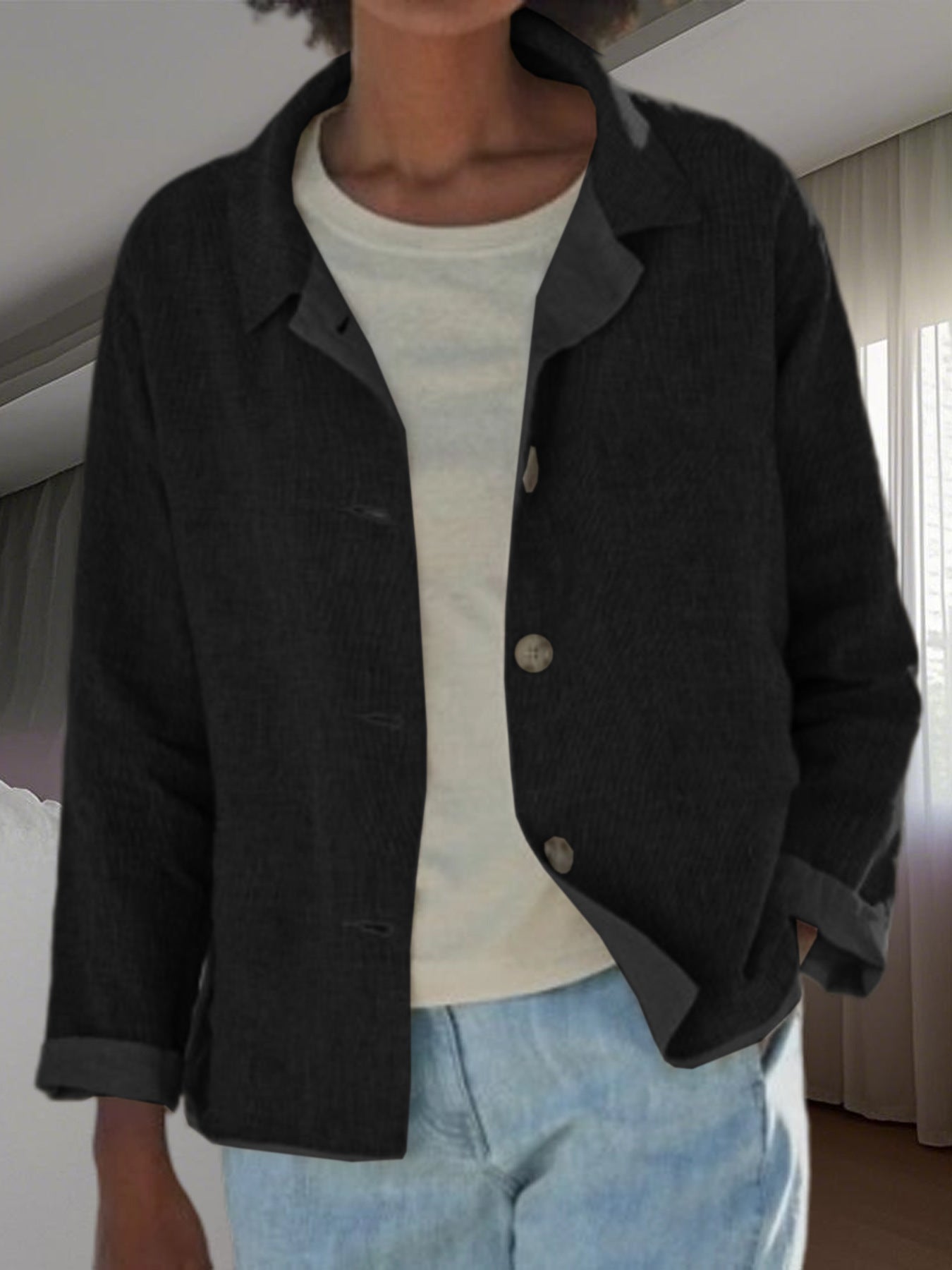 Effortless Linen Blouses for Women with Button Front Style